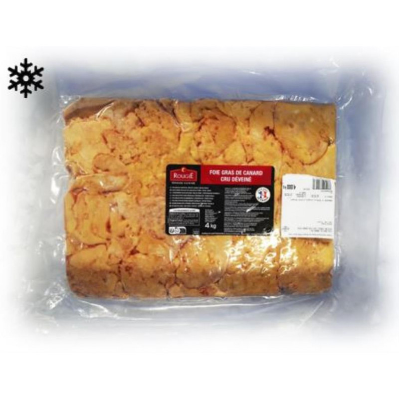 foie gras surgelé, poche de 4K